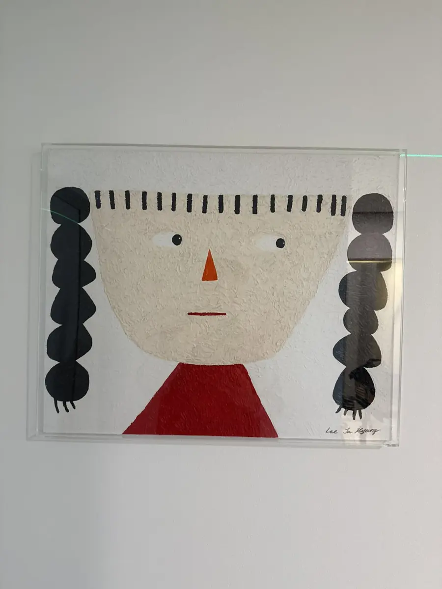 대형 그림 액자 아크릴 표구와 벽걸이 설치 현장 사진 12
